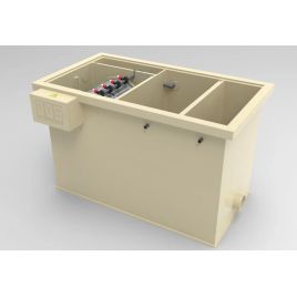 Filtre à tambour combi type M-25 pour 20m³ avec masses de filtration et pompe de rinçage
