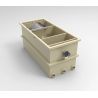 Filtre à tambour combi type CL 65k pour 50m³ avec masses de filtration et pompe de rinçage