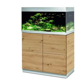 Oase aquarium HighLine Optiwhite 200 chêne (aquarium & meuble) + bon d'achats 10% plantes et poissons