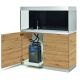 Oase aquarium HighLine Optiwhite 300 chêne (aquarium & meuble) + bon d'achats 10% plantes et poissons